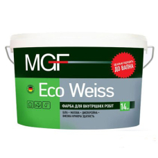 Фарба інтер'єрна водно-дисперсійна MGF М1 ECO WEISS 14кг