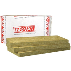 Базальтова вата Izovat 1000х600х50 мм 135кг/м3 2.4м2
