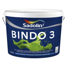 Фарба інтер'єрна латексна водоемульсійна Sadolin Bindo 3 WO мат білий 10 л